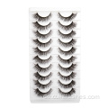 Veganer Full Strip 10 Pairs Faux Nerk Wimpern